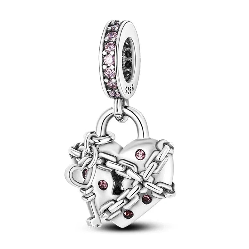 Chain In The Heart Charm