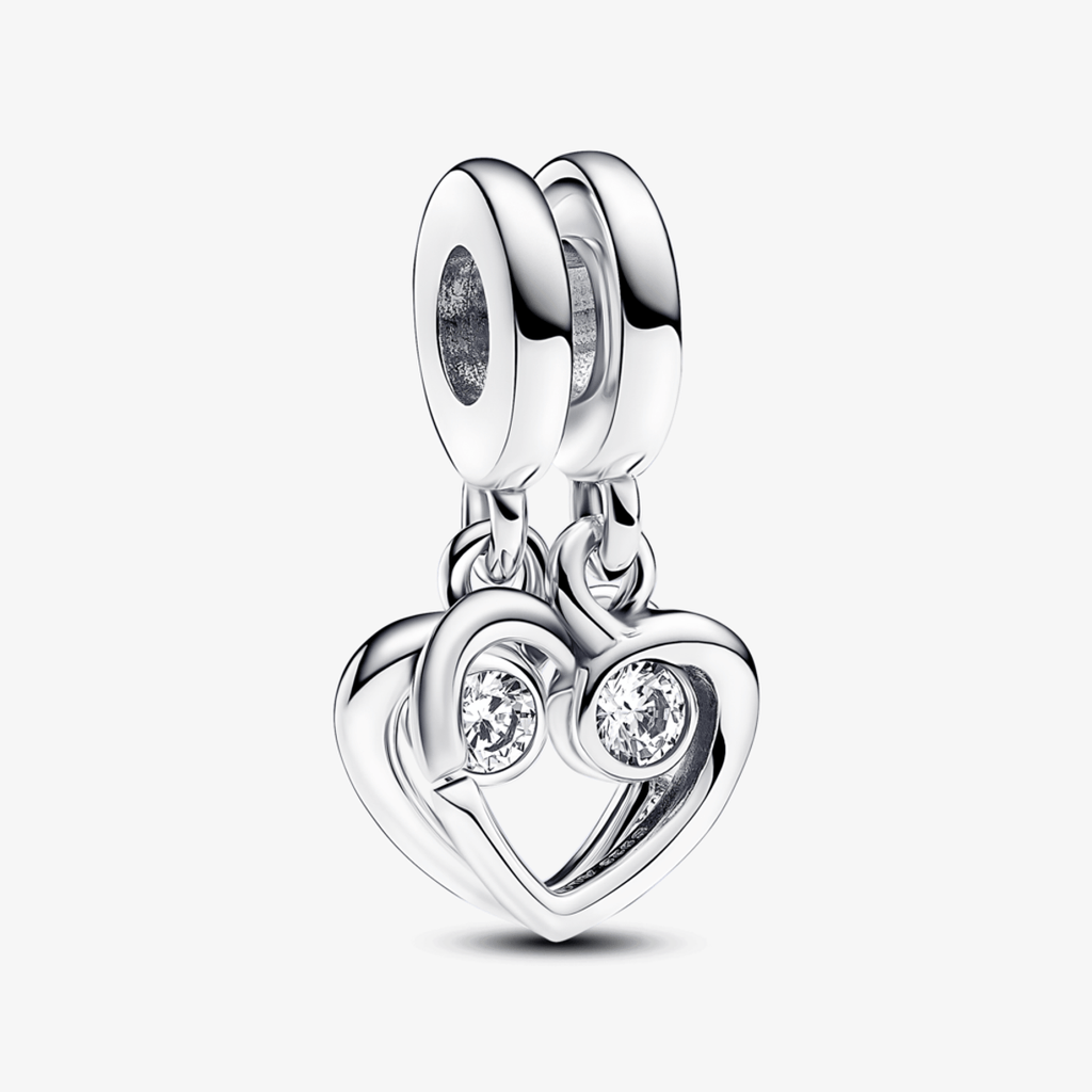 Split Heart Charm