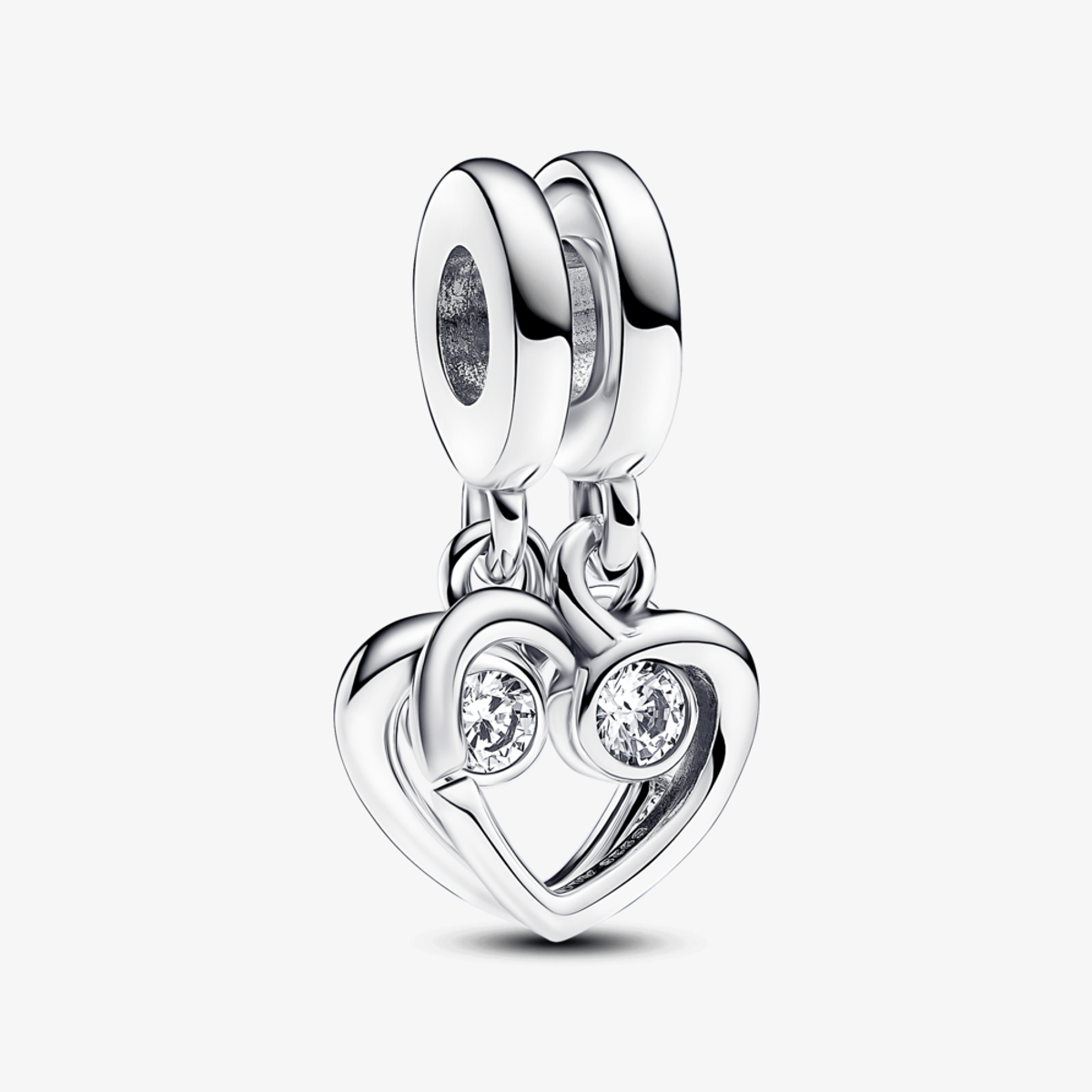 Split Heart Charm