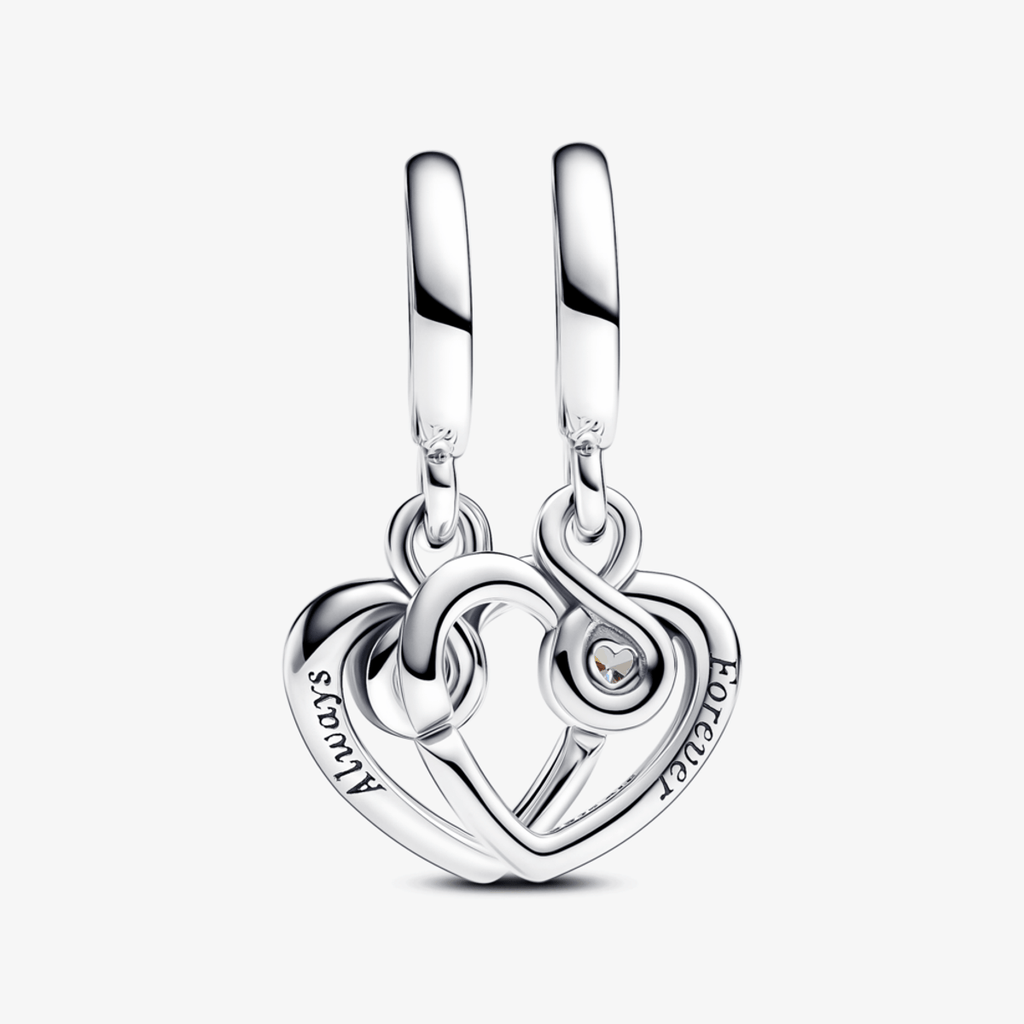 Split Heart Charm