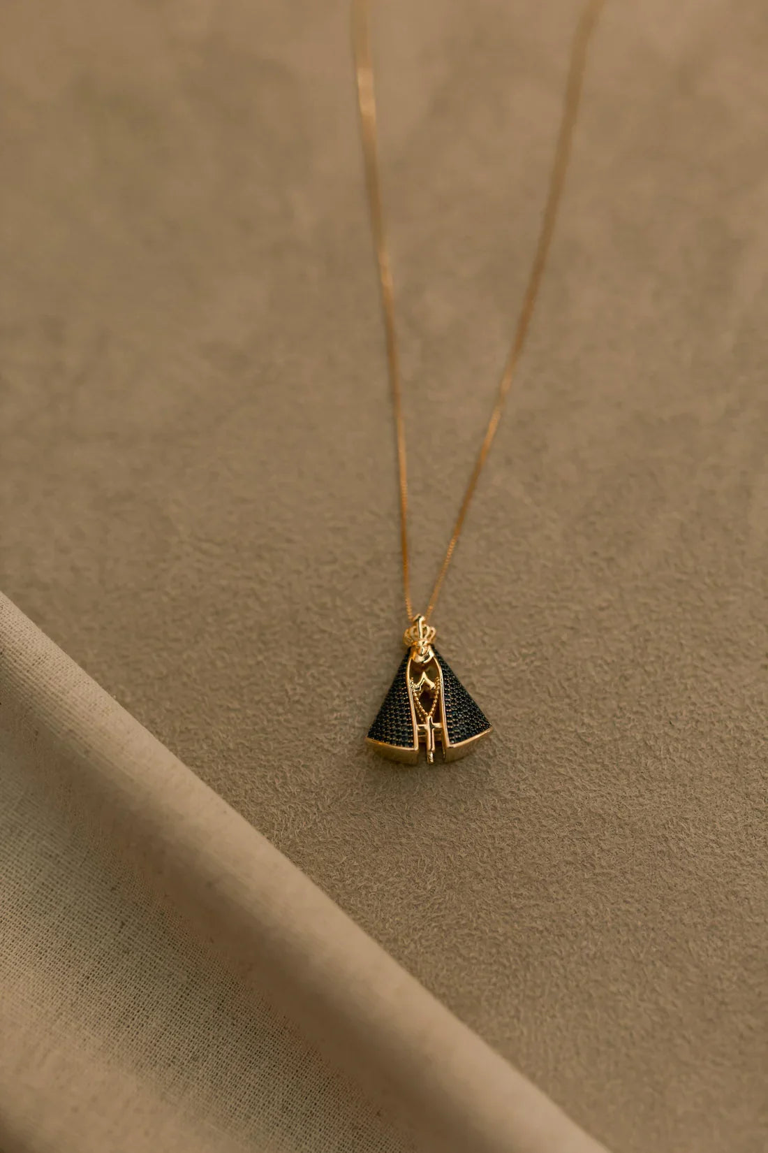 Our Lady Zircon Necklace