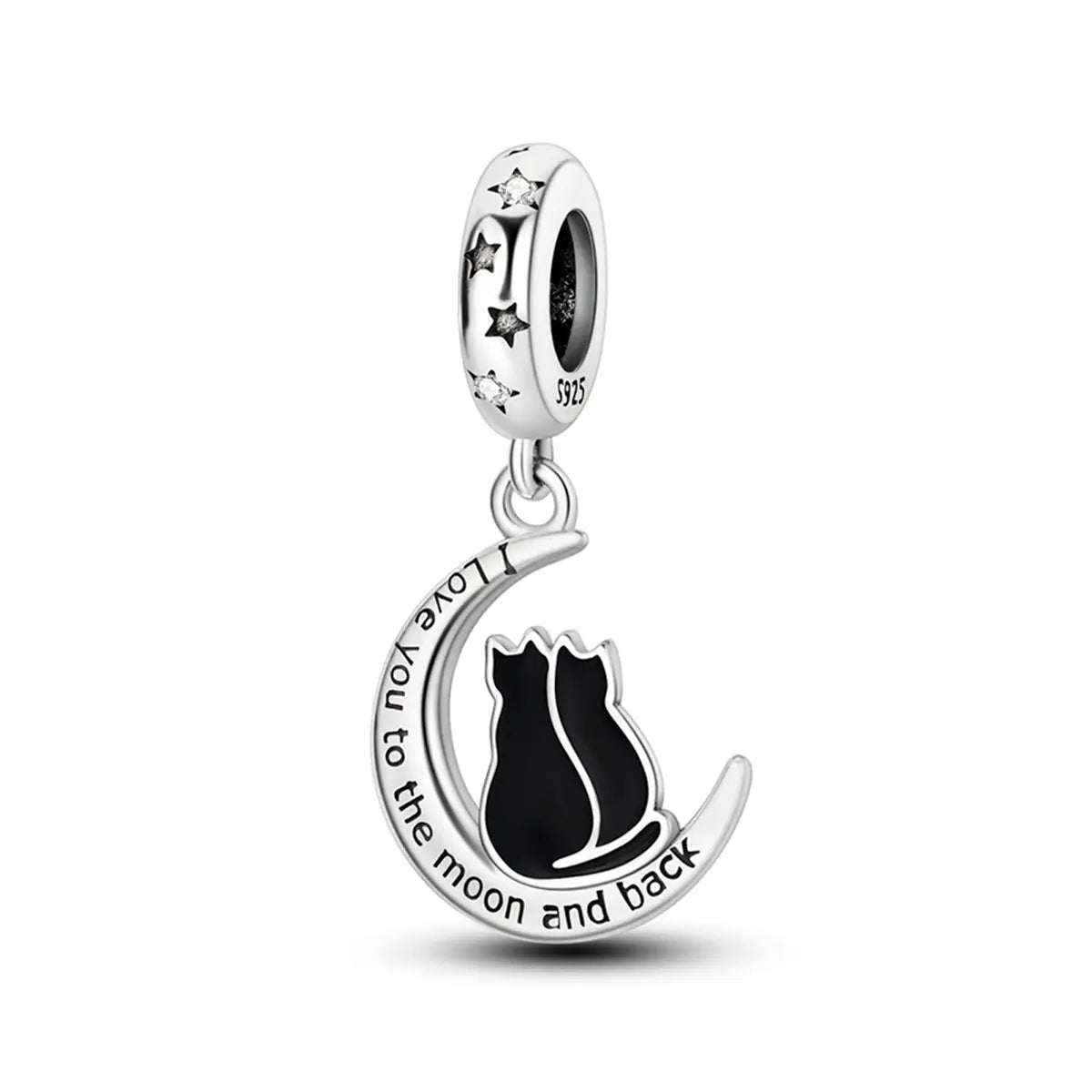 Cats and Moon Charm