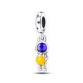 Astronaut and Star Charm