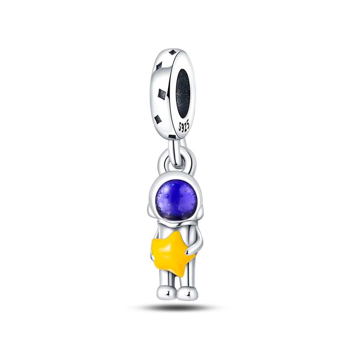 Astronaut and Star Charm