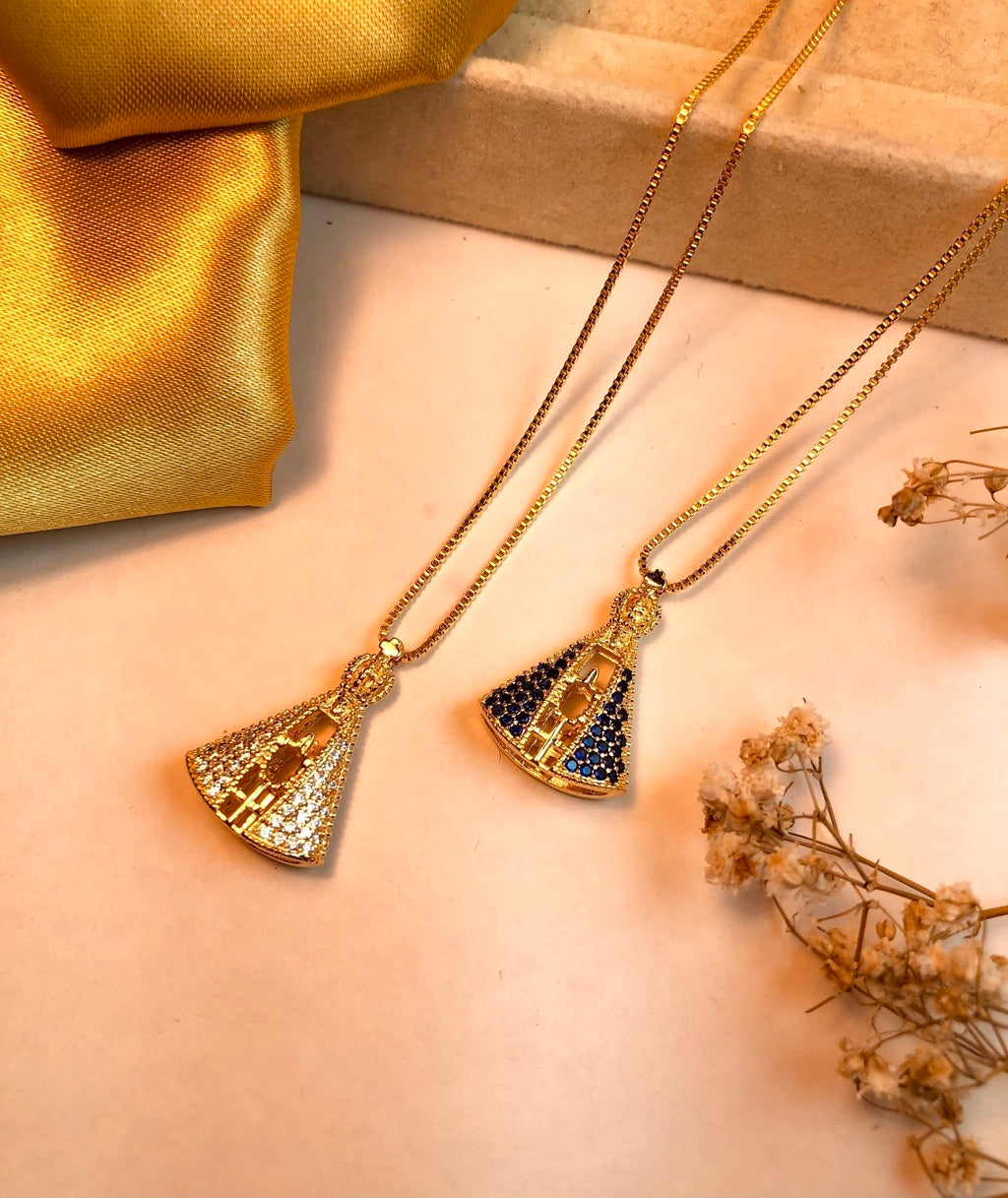 Our Lady Zircon Necklace