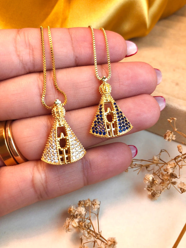 Our Lady Zircon Necklace