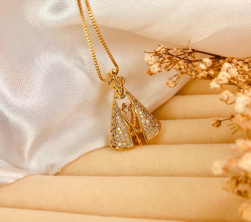 Our Lady Zircon Necklace