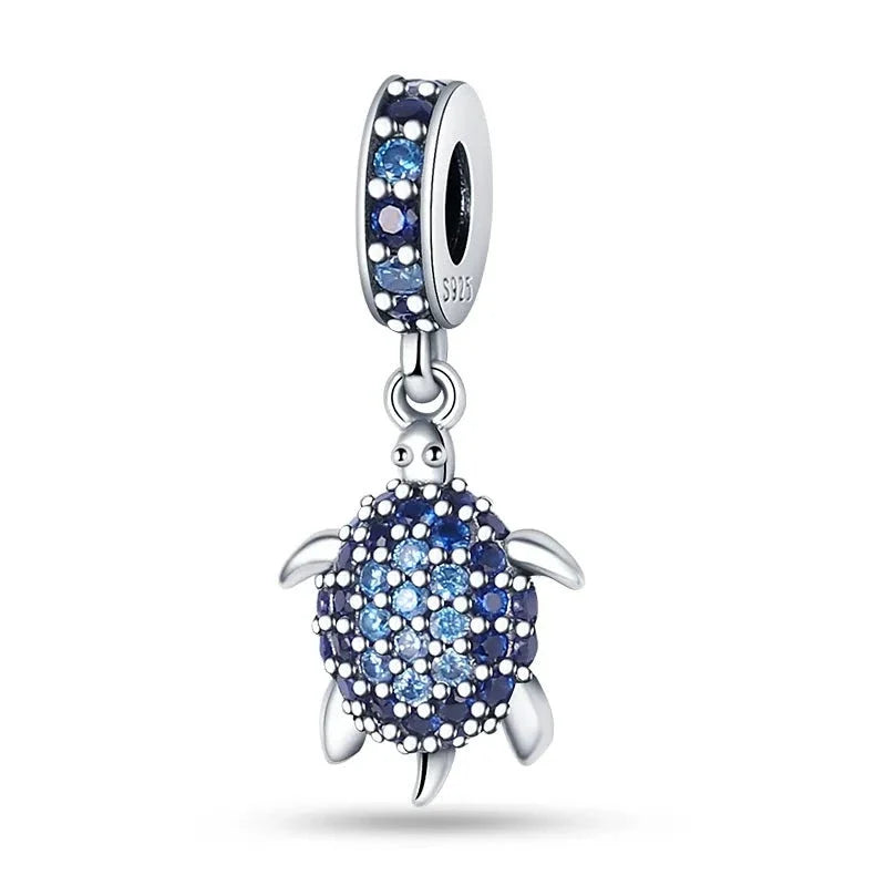Blue Turtle Charm