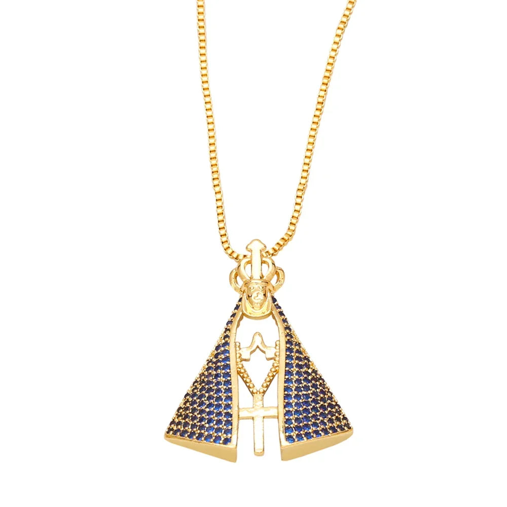 Our Lady Zircon Necklace
